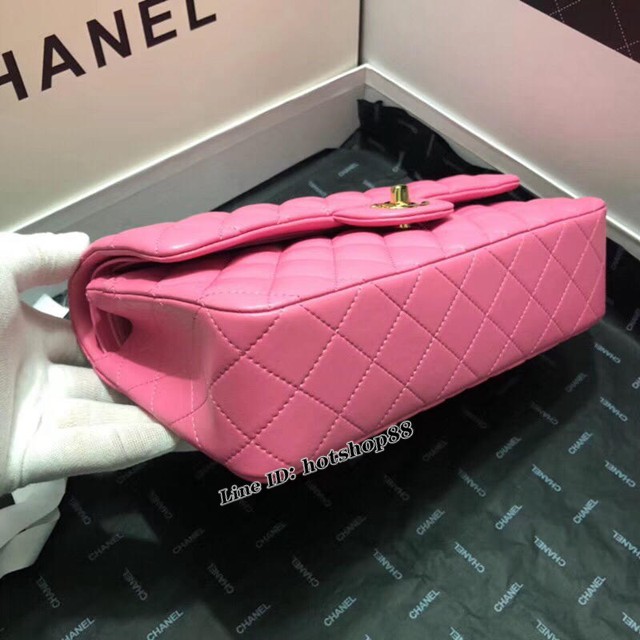 CHANEL經典女包 香奈兒原廠皮菱格CF鏈條單肩斜挎包 1112羊皮 djc1975